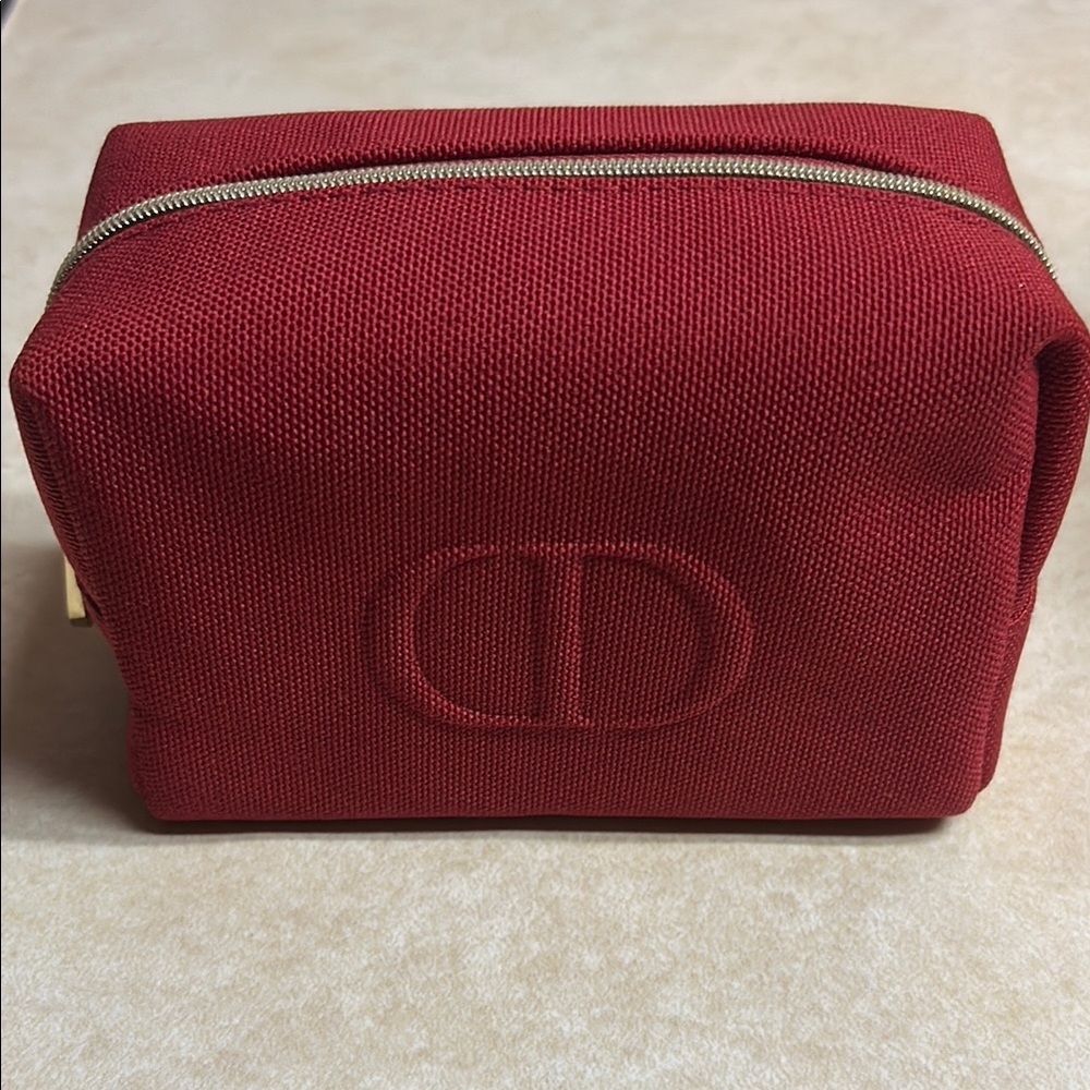 Dior Red Cosmetic Bag